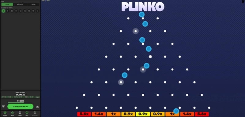 Plinko game